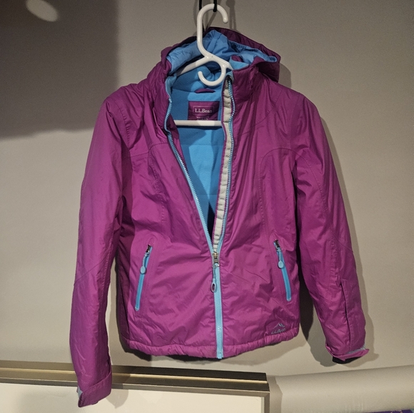 LL Bean Heavy Womens Winter Jacket Size Medium Purple - Picture 1 of 3